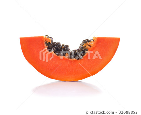 ripe papaya isolated on a white background ripe papaya isolated on a white background 32088852