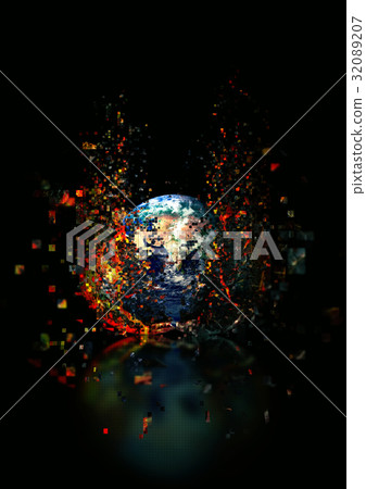 Image reborn from old earth to new earth Image reborn from old earth to new earth 32089207