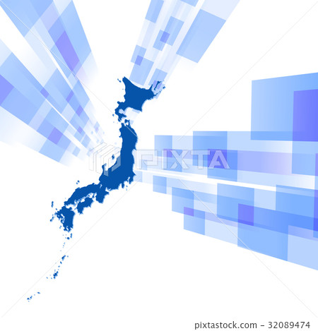 商業日本地圖技術大數據 32089474