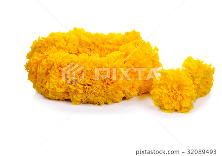 flower garlands in thai style. Thailand. flower garlands in thai style. Thailand. 32089493