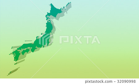 日本地圖3D背景拷貝空間 32090998