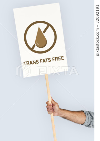 Trans Fats Free Healthy Lifestyle Concept Trans Fats Free Healthy Lifestyle Concept 32092191