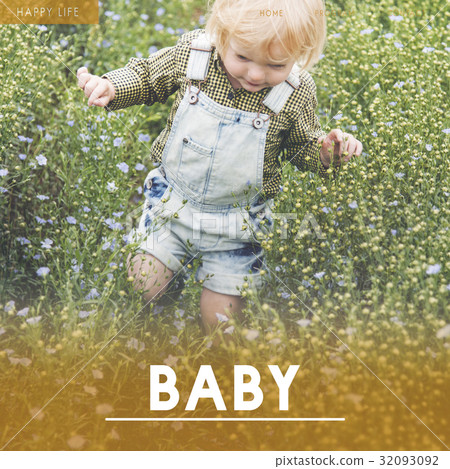 Innocence Adorable Playful Curiosty Pure Word 32093092