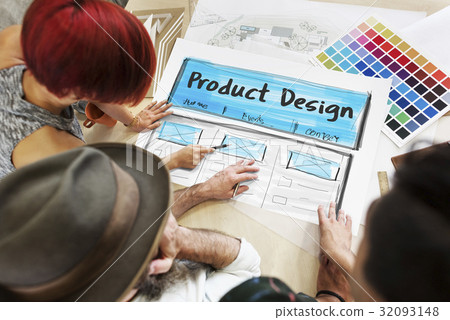Product Design Drawing Website Graphic 32093148