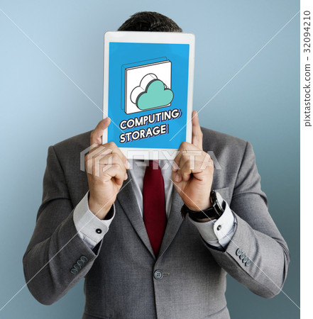 Data computing cloud icon graphic Data computing cloud icon graphic 32094210