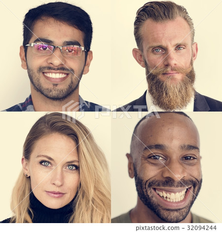 Studio People Collage Faces Concept 32094244