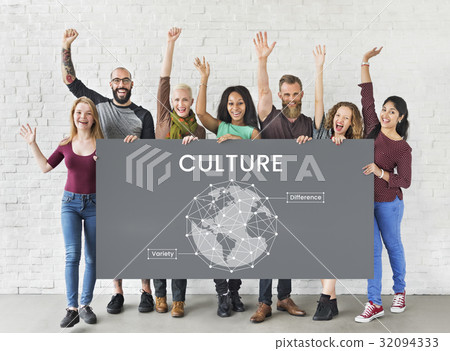 Students holding network graphic overlay banner Students holding network graphic overlay banner 32094333