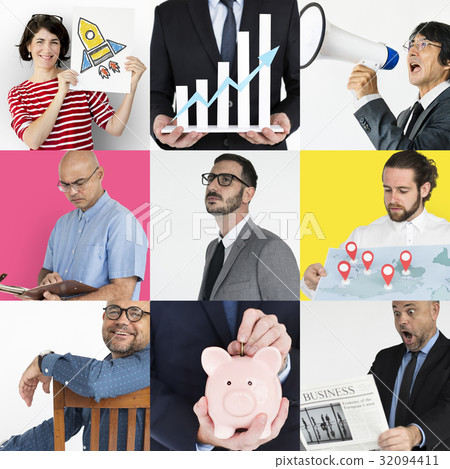 Studio People Collage Business Concept 32094411
