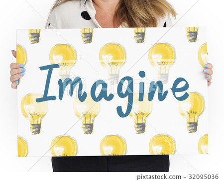 Imagine Light Bulb Ideas Icon 32095036