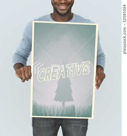 People holding aspiration word quote banner board People holding aspiration word quote banner board 32095084