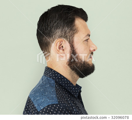 Man standing and posing for photoshoot Man standing and posing for photoshoot 32096078