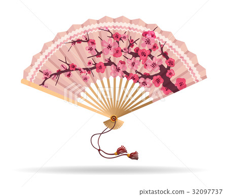 Japan cherry blossom folding fan 32097737