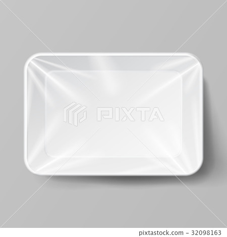White Empty Blank Styrofoam Plastic Food Tray White Empty Blank Styrofoam Plastic Food Tray 32098163