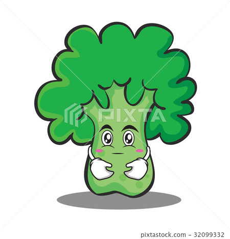 Hugging broccoli chracter cartoon style 32099332