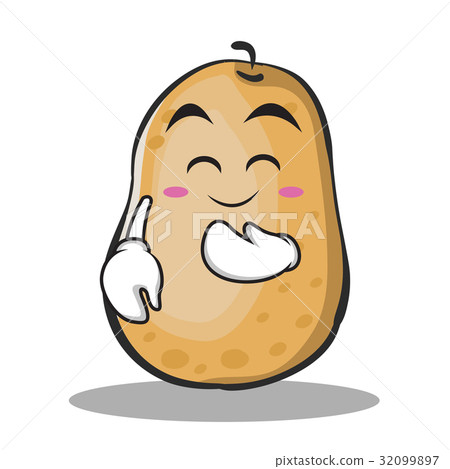 Blush Potato Character Cartoon Style Stock Illustration 32099897 Pixta