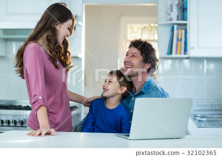 Family interacting with each other Family interacting with each other 32102365