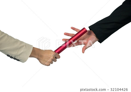 Business people passing a baton 32104426