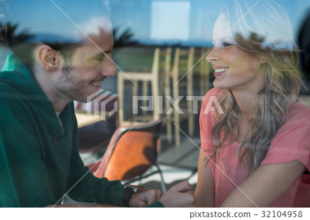 Couple interacting with each other Couple interacting with each other 32104958