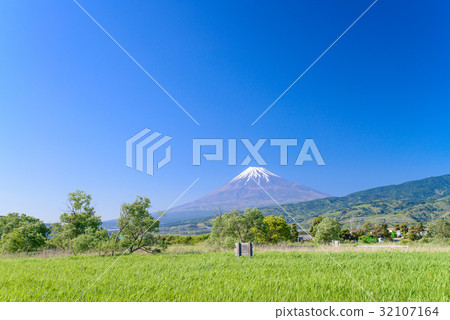 從靜岡縣Ukishima-gama自然公園，清爽的富士山 32107164
