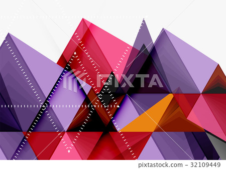 Triangular low poly vector a4 size geometric Triangular low poly vector a4 size geometric 32109449