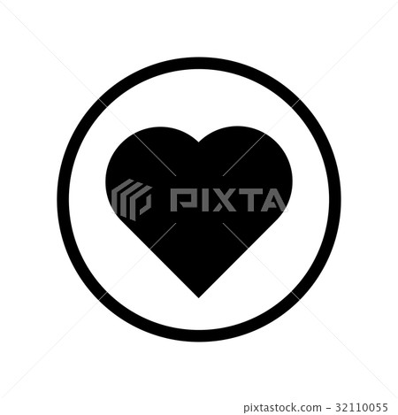 Heart icon - vector iconic design-插圖素材 [32110055] - PIXTA圖庫