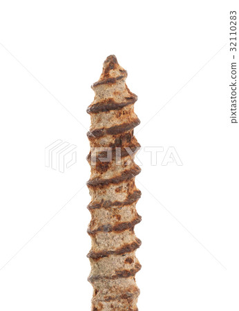 Rusted old screw isolated Rusted old screw isolated 32110283