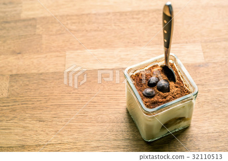 Tiramisu in glass cup Tiramisu in glass cup 32110513