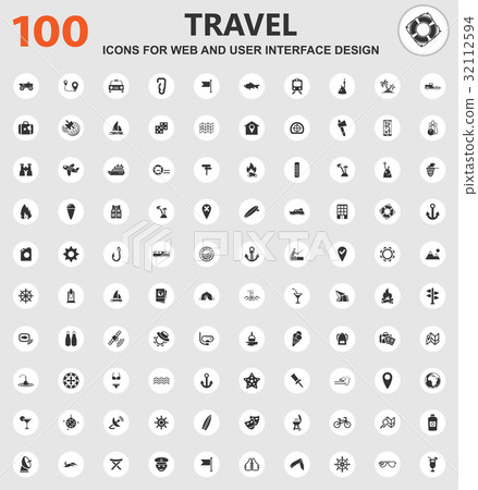 Travel icons set-插圖素材 [32112594] - PIXTA圖庫