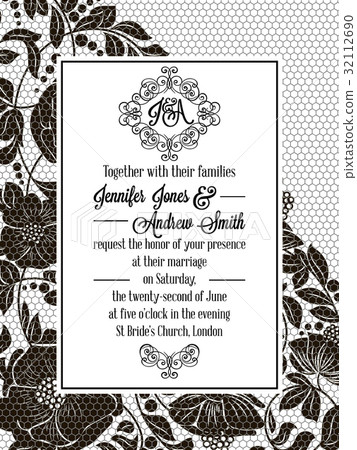 Elegant floral swirls, lacy pattern ornate frame Elegant floral swirls, lacy pattern ornate frame 32112690