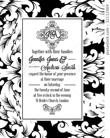 Damask victorian brocade pattern design Damask victorian brocade pattern design 32112869