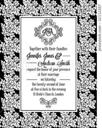 Damask victorian brocade pattern design Damask victorian brocade pattern design 32112887