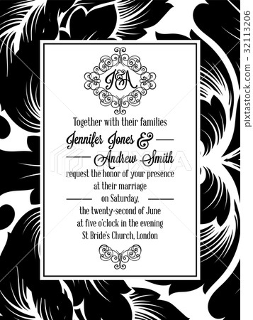 Damask victorian brocade pattern design Damask victorian brocade pattern design 32113206