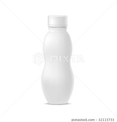 Realistic Template Blank White Yoghurt Bottle Pack Realistic Template Blank White Yoghurt Bottle Pack 32113733