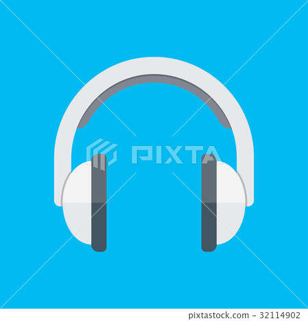 Headphones in flat style Headphones in flat style 32114902