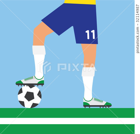 man legs playing football 32114987