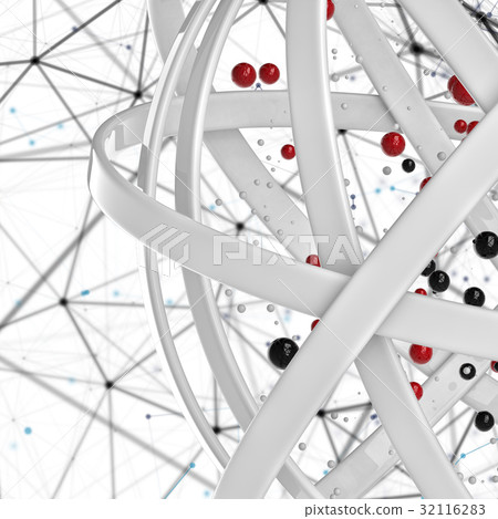 3d sphere of multicolored rings in cloud from 3d sphere of multicolored rings in cloud from 32116283