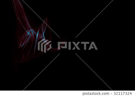 Glowing abstract curved blue and red lines Glowing abstract curved blue and red lines 32117324