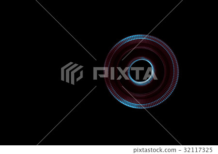 Glowing abstract curved blue and red lines Glowing abstract curved blue and red lines 32117325
