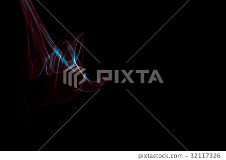 Glowing abstract curved blue and red lines Glowing abstract curved blue and red lines 32117326