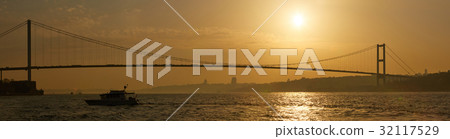 The Bosphorus Bridge connecting Europe and Asia. 32117529