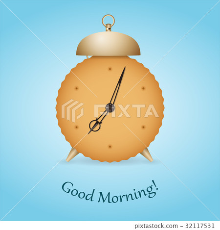 Cookie alarm clock. Good morning. 32117531