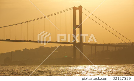 The Bosphorus Bridge connecting Europe and Asia. The Bosphorus Bridge connecting Europe and Asia. 32117539