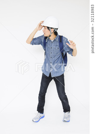 男子撤離疏散災害預防圖像疏散圖像 32118983