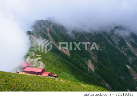 Northern Alps Goryu Sanso and Goryu dake Northern Alps Goryu Sanso and Goryu dake 32119332