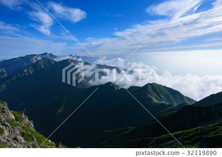 北阿爾卑斯山脈立山山脈Tangatsudake  -  Hakuba Miyama 32119890