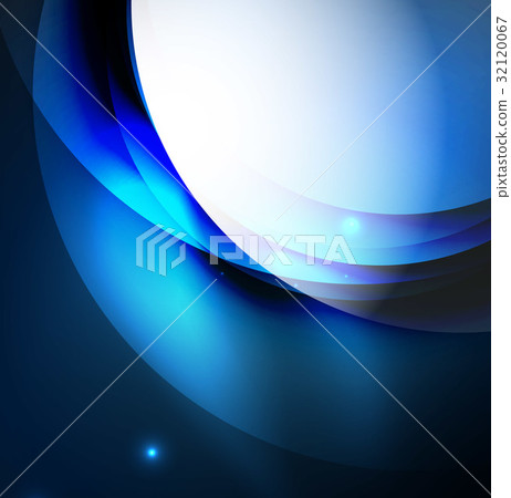 Overlapping circles on glowing abstract background 32120067