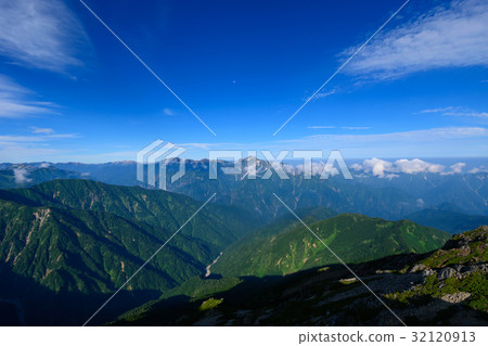 北阿爾卑斯山立山和山。 32120913