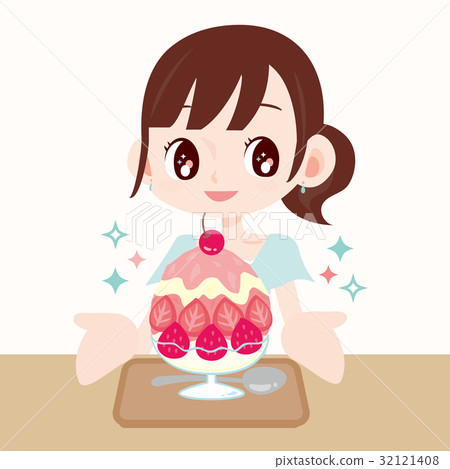 拍豪華被刮的冰的照片的婦女 32121408