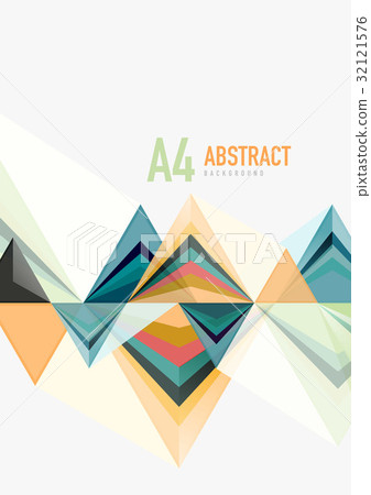 Triangular low poly vector a4 size geometric Triangular low poly vector a4 size geometric 32121576