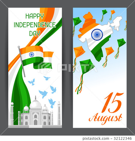 India Independence Day banners. Celebration 15 th 32122346